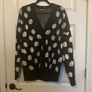 Ghost Hot Topic Emo Goth Cardigan
